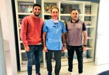 Javi Alonso regresa a Vitoria para una revisión de su rodilla