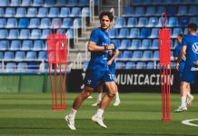 Corredera no entrena con el grupo mientras se ultima su salida